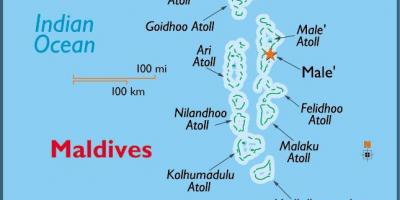 Baa atoll maldives map