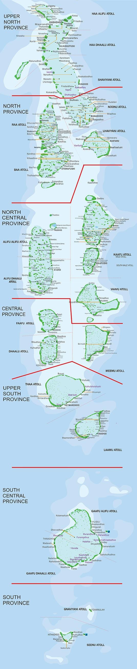 map of maldives ferry