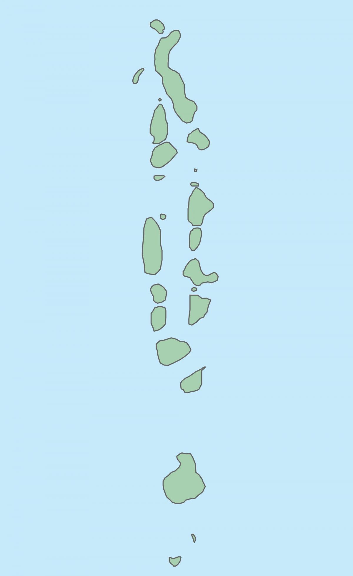 map of maldives map vector