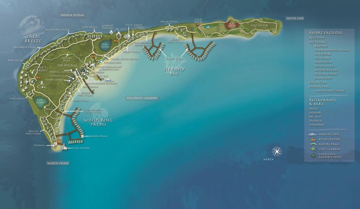 map of shangri la maldives resort