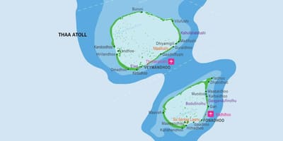Map of kandooma maldives