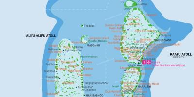 Maldives island map location