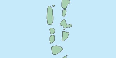 Map of maldives map vector